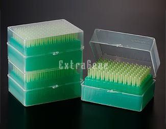 EX-TIP-210-Y-RS 200 µl Pipette Tips, Racked, Pre-Sterilized (Pack), Yellow