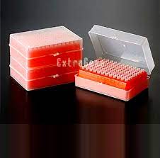 EX-TS-10-RS 10 µl Pipette Tips, Racked, Pre-Sterilized (Pack)